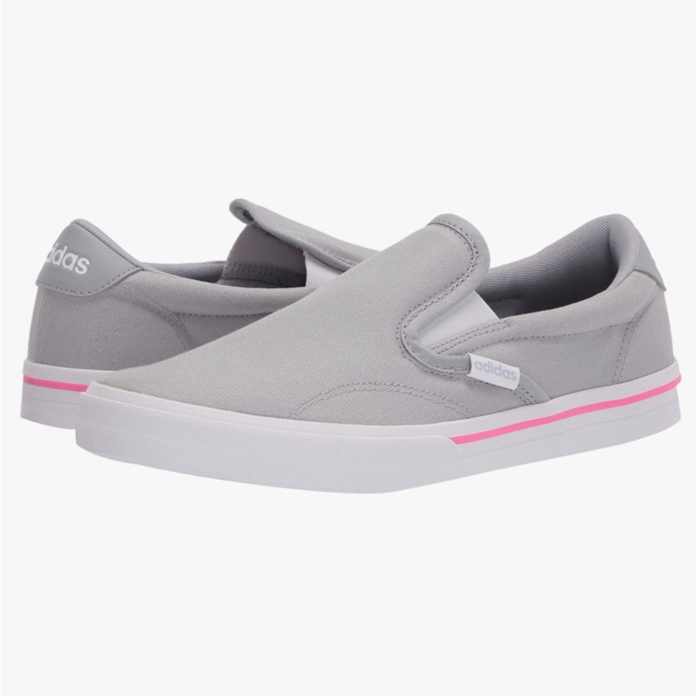 Adidas Gray Slip-On Sneakers